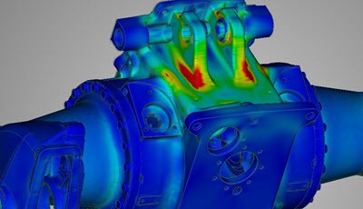 Thermal simulation of an engine